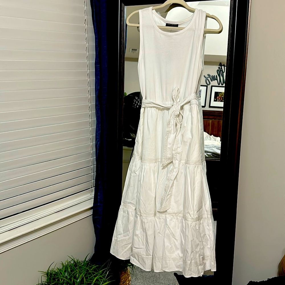 Lane Bryant white Easter maxi dress  14/16 1x XL